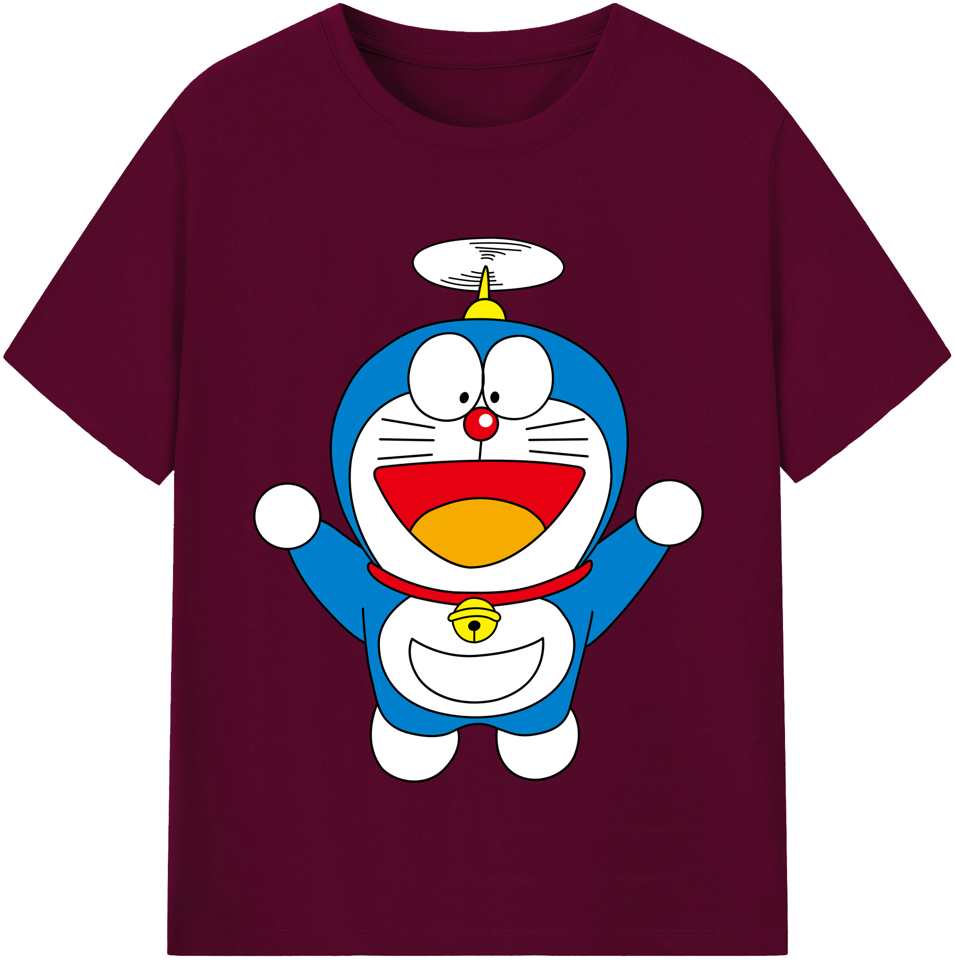 （画像用） ドラえもん Doraemon レディースカジュアルプリントTシャツ（綿100％）